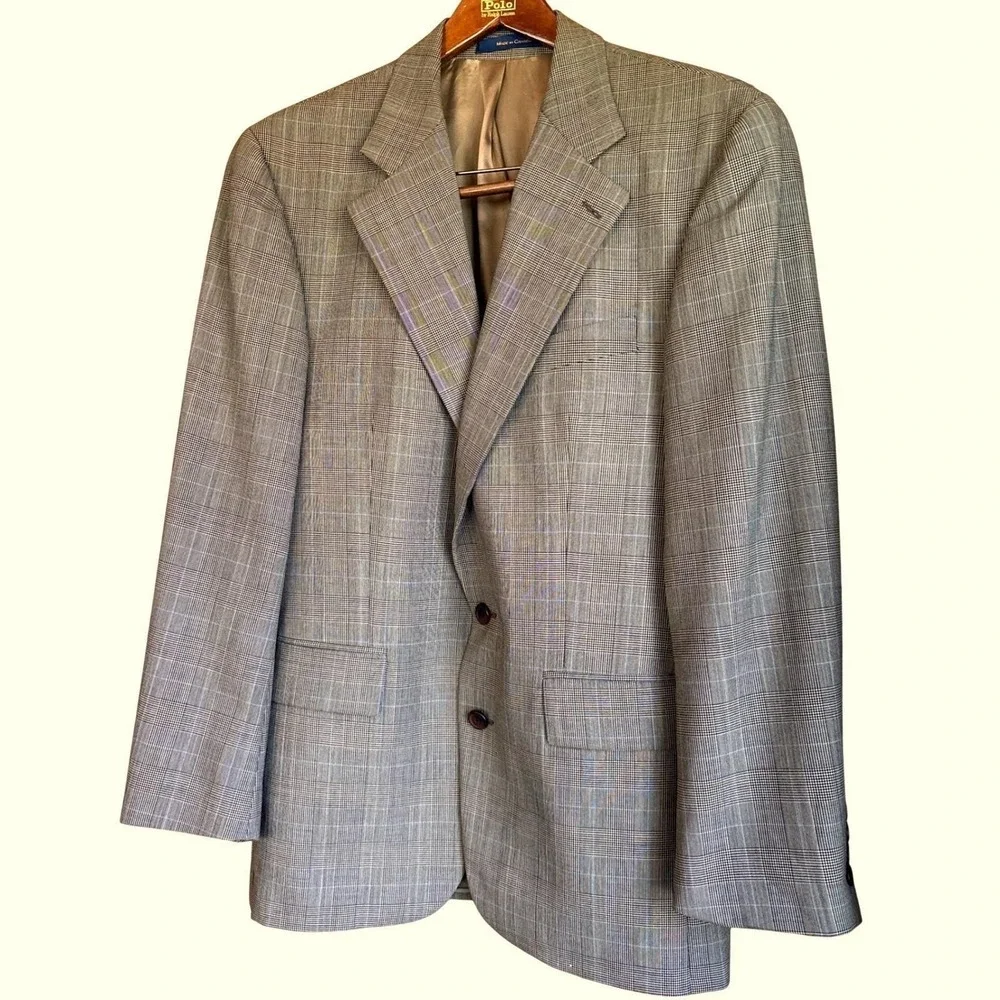 Polo Ralph Lauren 39R Mens Glen Plaid‎ Blazer 2 Button Sport Coat Canada